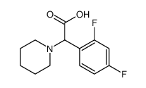 1-Piperidineacetic acid, α-(2,4-difluorophenyl)结构式