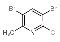 3,5-Dibromo-2-chloro-6-methylpyridine Structure