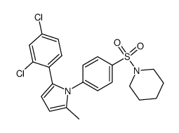 1-(4-(2-(2,4-dichloro-phenyl)-5-methyl-pyrrol-1-yl)-benzenesulfonyl)-piperidine Structure