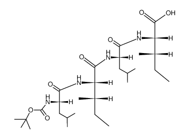 Boc-Leu-Ile-Leu-Ile-OH Structure