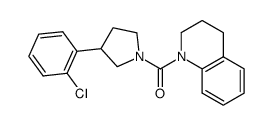 [3-(2-Chlorophenyl)pyrrolidin-1-yl](3,4-dihydro-2H-quinolin-1-yl)methanone Structure