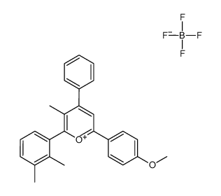 2-(4-methoxyphenyl)-4-phenyl-5-methyl-6-(2,3-dimethylphenyl)pyrylium tetrafluoroborate结构式