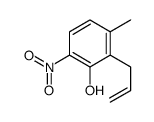 2-ALLYL-3-METHYL-6-NITROPHENOL Structure