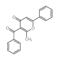 4H-Pyran-4-one,3-benzoyl-2-methyl-6-phenyl- picture