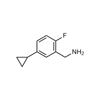 (5-Cyclopropyl-2-fluorophenyl)methanamine structure