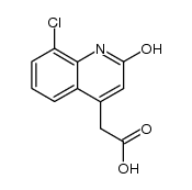 (8-chloro-2-hydroxy-[4]quinolyl)-acetic acid结构式