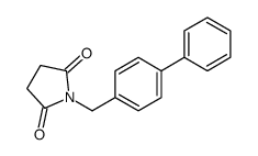 1-[(4-phenylphenyl)methyl]pyrrolidine-2,5-dione Structure