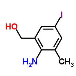 2-Amino-5-iodo-3-methylbenzenemethanol structure