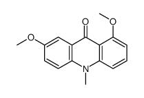 1,7-dimethoxy-10-methylacridin-9-one Structure