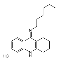 N-hexyl-1,2,3,4-tetrahydroacridin-9-amine,hydrochloride Structure