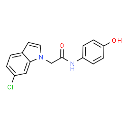 2-(6-Chloro-1H-indol-1-yl)-N-(4-hydroxyphenyl)acetamide picture