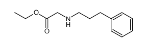 N-(3-phenyl-propyl)-glycine ethyl ester结构式