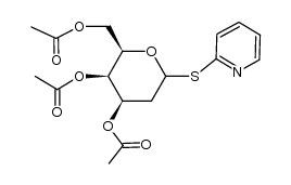 2-pyridyl 3,4,6-tri-O-acetyl-2-deoxy-1-thio-D-lyxo-hexopyranoside结构式