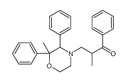 2-methyl-3-(2-methyl-2,3-diphenyl-4-morpholinyl)-1-phenyl-1-propanone Structure