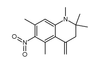 1,2,2,5,7-pentamethyl-4-methylene-6-nitro-1,2,3,4-tetrahydroquinoline结构式