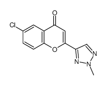 6-chloro-2-(2-methyltriazol-4-yl)chromen-4-one Structure