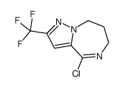 4-chloro-2-(trifluoromethyl)-7,8-dihydro-6H-pyrazolo[1,5-a][1,4]diazepine Structure