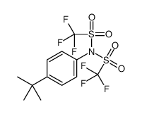 N-(4-tert-butylphenyl)-1,1,1-trifluoro-N-(trifluoromethylsulfonyl)methanesulfonamide structure