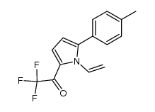 2,2,2-trifluoro-1-(5-(p-tolyl)-1-vinyl-1H-pyrrol-2-yl)ethanone Structure