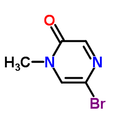 5-溴-1-甲基-1h-吡嗪-2-酮结构式