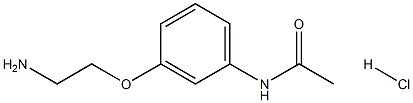 N-[3-(2-aminoethoxy)phenyl]acetamide hydrochloride Structure