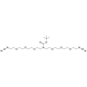 N-Boc-N-bis(PEG3-azide)图片