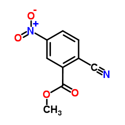 2-氰基-5-硝基苯甲酸甲酯结构式