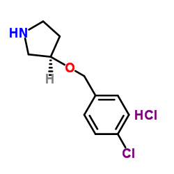 (R)-3-(4-Chloro-benzyloxy)-pyrrolidine hydrochloride Structure