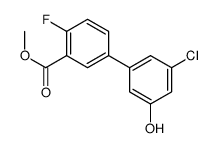 methyl 5-(3-chloro-5-hydroxyphenyl)-2-fluorobenzoate Structure