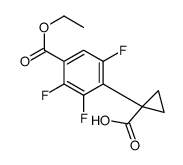 1-(4-ethoxycarbonyl-2,3,6-trifluorophenyl)cyclopropane-1-carboxylic acid Structure