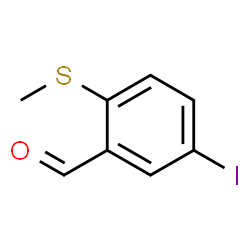 5-Iodo-2-(methylthio)benzaldehyde结构式