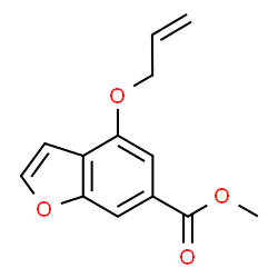 Methyl 4-(allyloxy)-1-benzofuran-6-carboxylate结构式