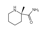 2-Piperidinecarboxamide,2-methyl-,(S)-(9CI)结构式