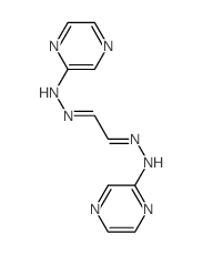 N-[2-(pyrazin-2-ylhydrazinylidene)ethylideneamino]pyrazin-2-amine Structure