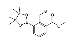 methyl 2-(bromomethyl)-3-(4,4,5,5-tetramethyl-1,3,2-dioxaborolan-2-yl)benzoate Structure