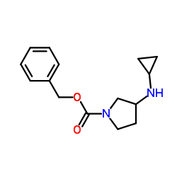 Benzyl 3-(cyclopropylamino)-1-pyrrolidinecarboxylate结构式