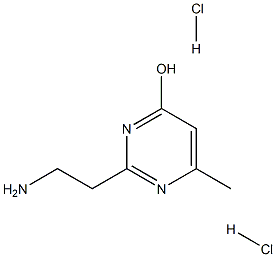 2-(2-aminoethyl)-6-methyl-4-pyrimidinol dihydrochloride Structure