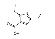 1-ethyl-3-propyl-1H-pyrazol-5-ylcarboxylic acid结构式