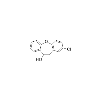 2-Chloro-10,11-dihydrodibenzo[b,f]oxepin-10-ol structure