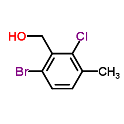 6-Bromo-2-chloro-3-methylbenzyl alcohol structure