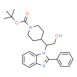 Tert-Butyl 4-(2-Hydroxy-1-(2-Phenyl-1H-Benzo[D]Imidazol-1-Yl)Ethyl)Piperidine-1-Carboxylate structure