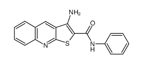 3-amino-N-phenylthieno[2,3-b]quinoline-2-carboxamide结构式