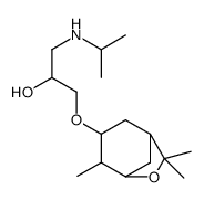 1-(propan-2-ylamino)-3-[(4,7,7-trimethyl-6-oxabicyclo[3.2.1]octan-3-yl)oxy]propan-2-ol结构式