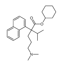 α-[3-(Dimethylamino)propyl]-α-isopropyl-1-naphthaleneacetic acid cyclohexyl ester structure