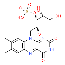 riboflavin 3'-sulfate Structure