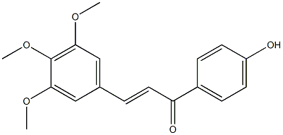 2-Propen-1-one, 1-(4-hydroxyphenyl)-3-(3,4,5-trimethoxyphenyl)-, (2E)- Structure