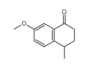 3,4-dihydro-7-methoxy-4-methyl-1(2H)-naphthalenone结构式