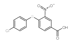 4-[(4-氯苯基)磺酰基]-3-硝基苯羧酸结构式