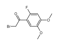 2-bromo-1-(2-fluoro-4,5-dimethoxyphenyl)ethanone Structure