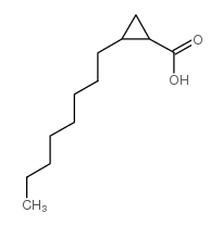 2-octylcyclopropane-1-carboxylic acid structure